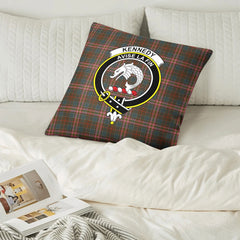 Kennedy Weathered Tartan Crest Pillow Cover