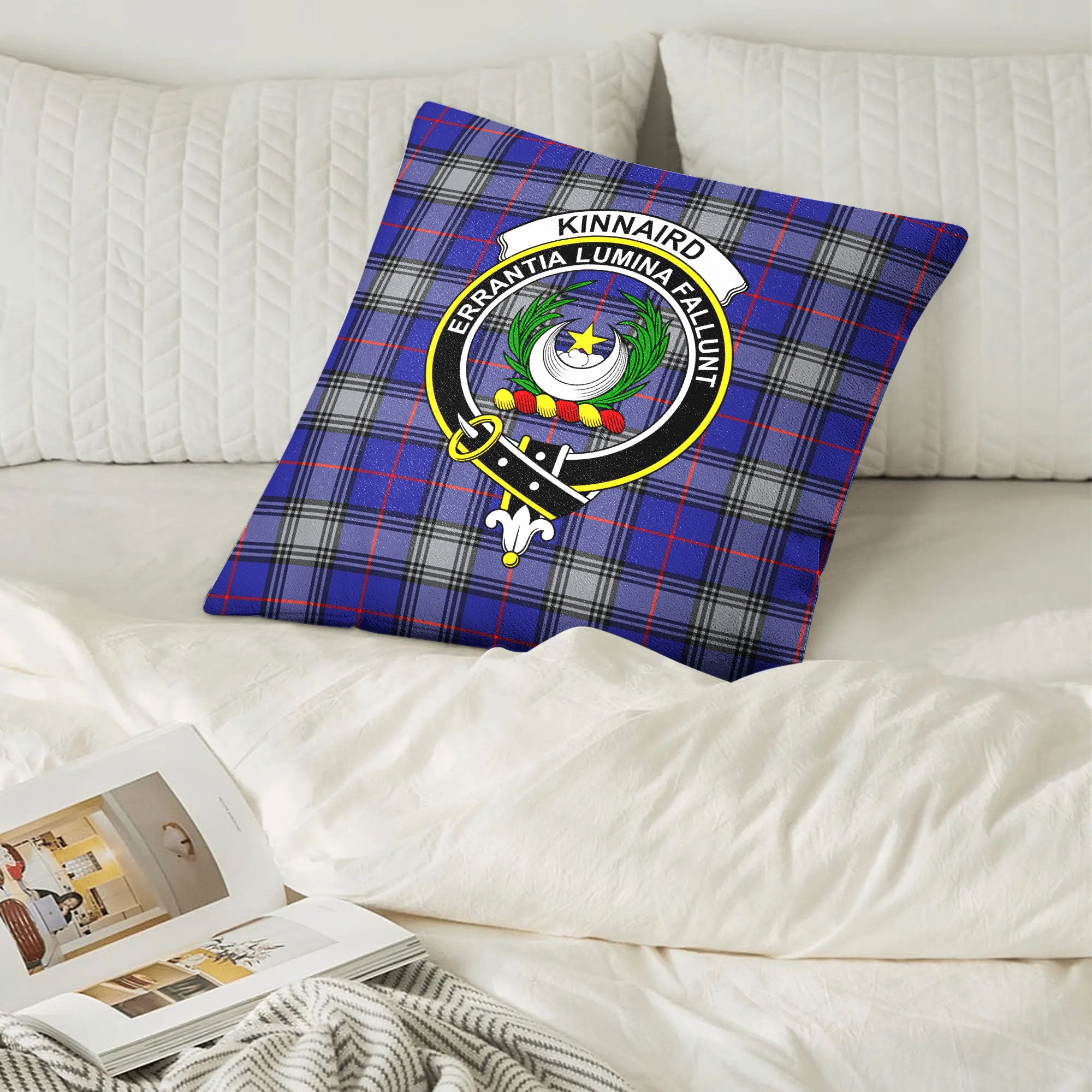 Kinnaird Tartan Crest Pillow Cover