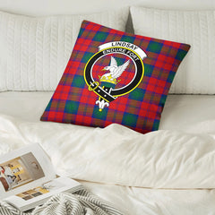 Lindsay Modern Tartan Crest Pillow Cover