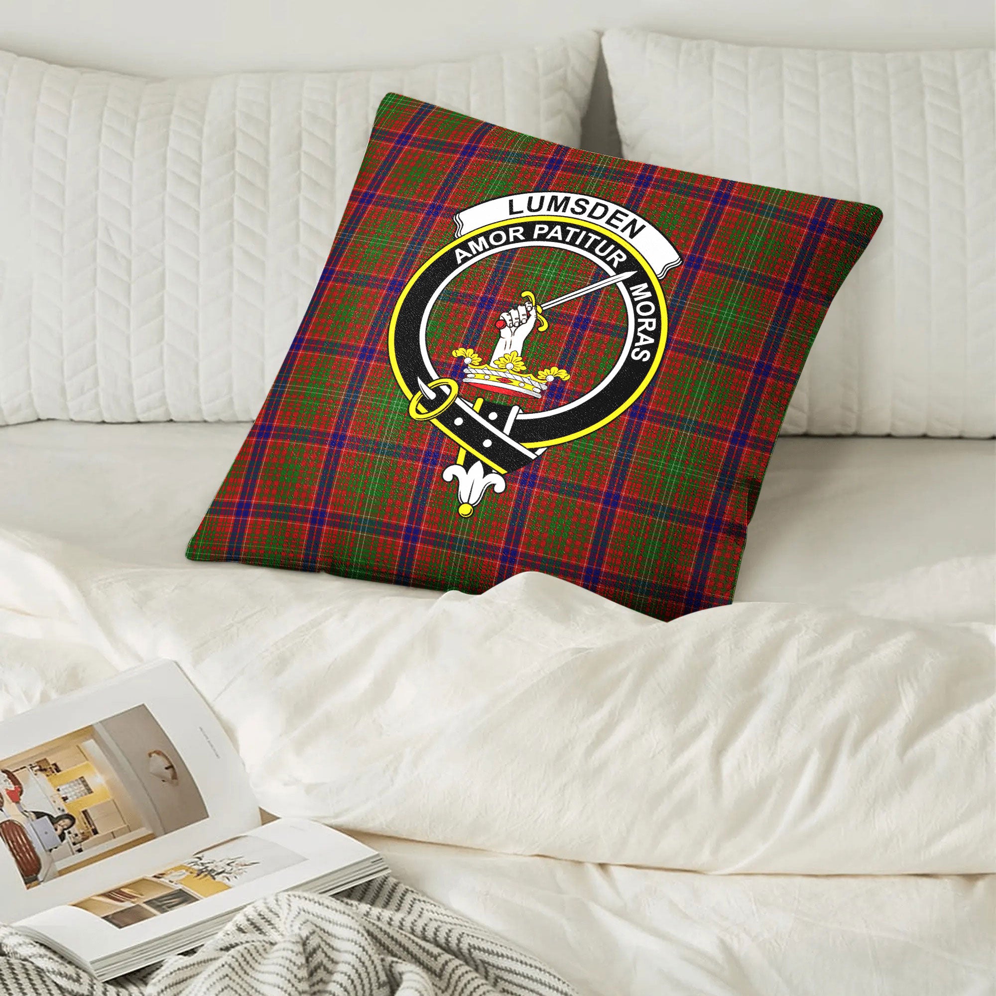 Lumsden Tartan Crest Pillow Cover