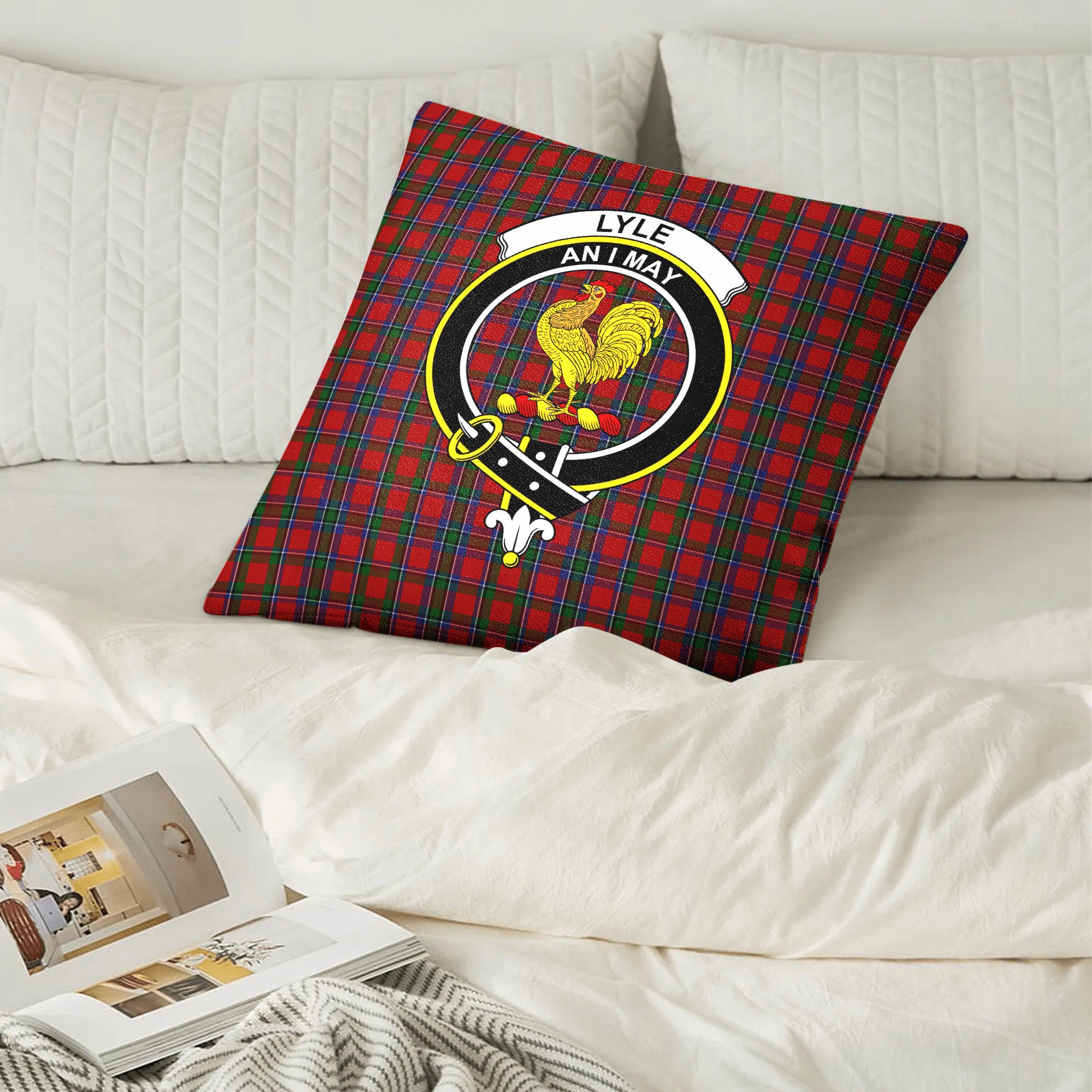 Lyle Tartan Crest Pillow Cover