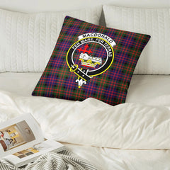 MacDonald Modern Tartan Crest Pillow Cover