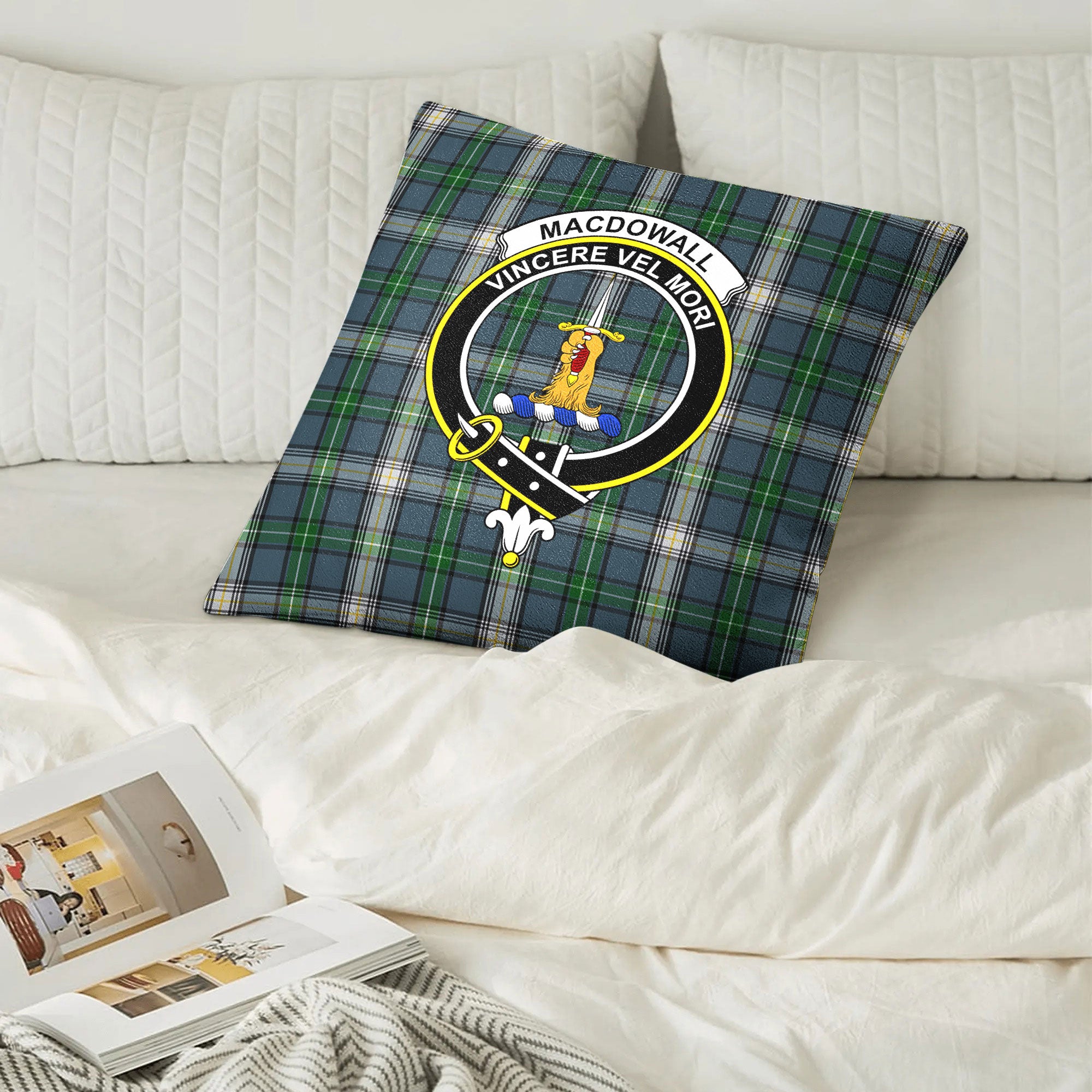 MacDowall Tartan Crest Pillow Cover