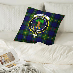 MacEwan Modern Tartan Crest Pillow Cover