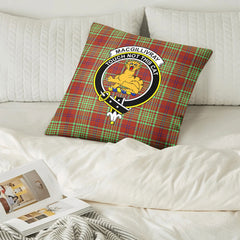 MacGillivray Hunting Ancient Tartan Crest Pillow Cover