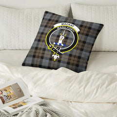 MacKay Weathered Tartan Crest Pillow Cover