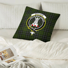 MacLean Hunting Tartan Crest Pillow Cover