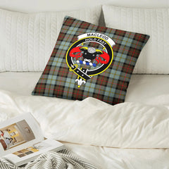 MacLeod of Harris Weathered Tartan Crest Pillow Cover