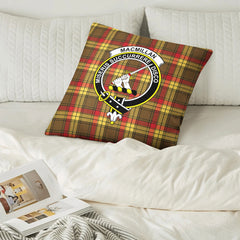 MacMillan Old Weathered Tartan Crest Pillow Cover