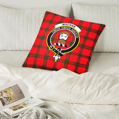 MacNab Modern Tartan Crest Pillow Cover