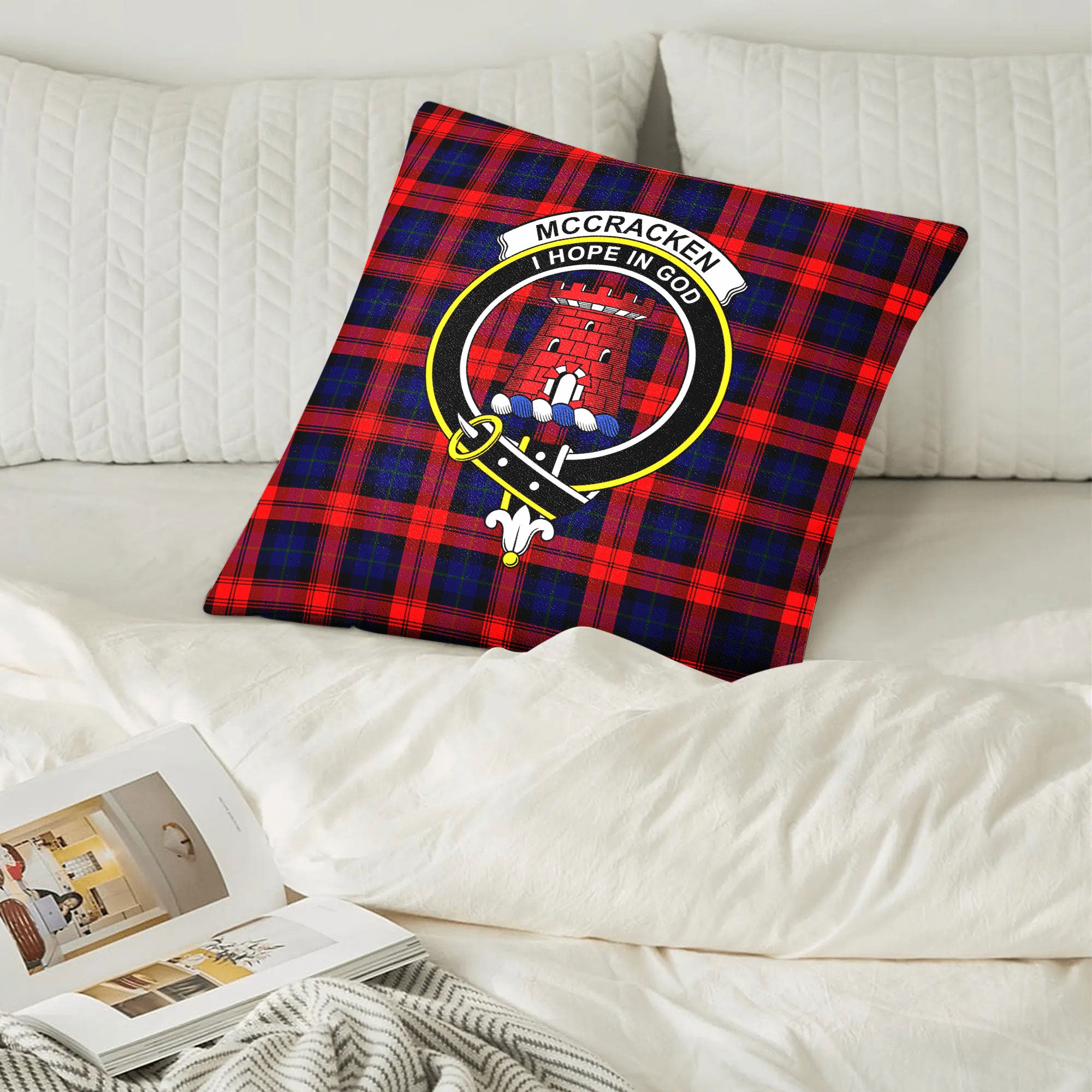 McCracken Tartan Crest Pillow Cover