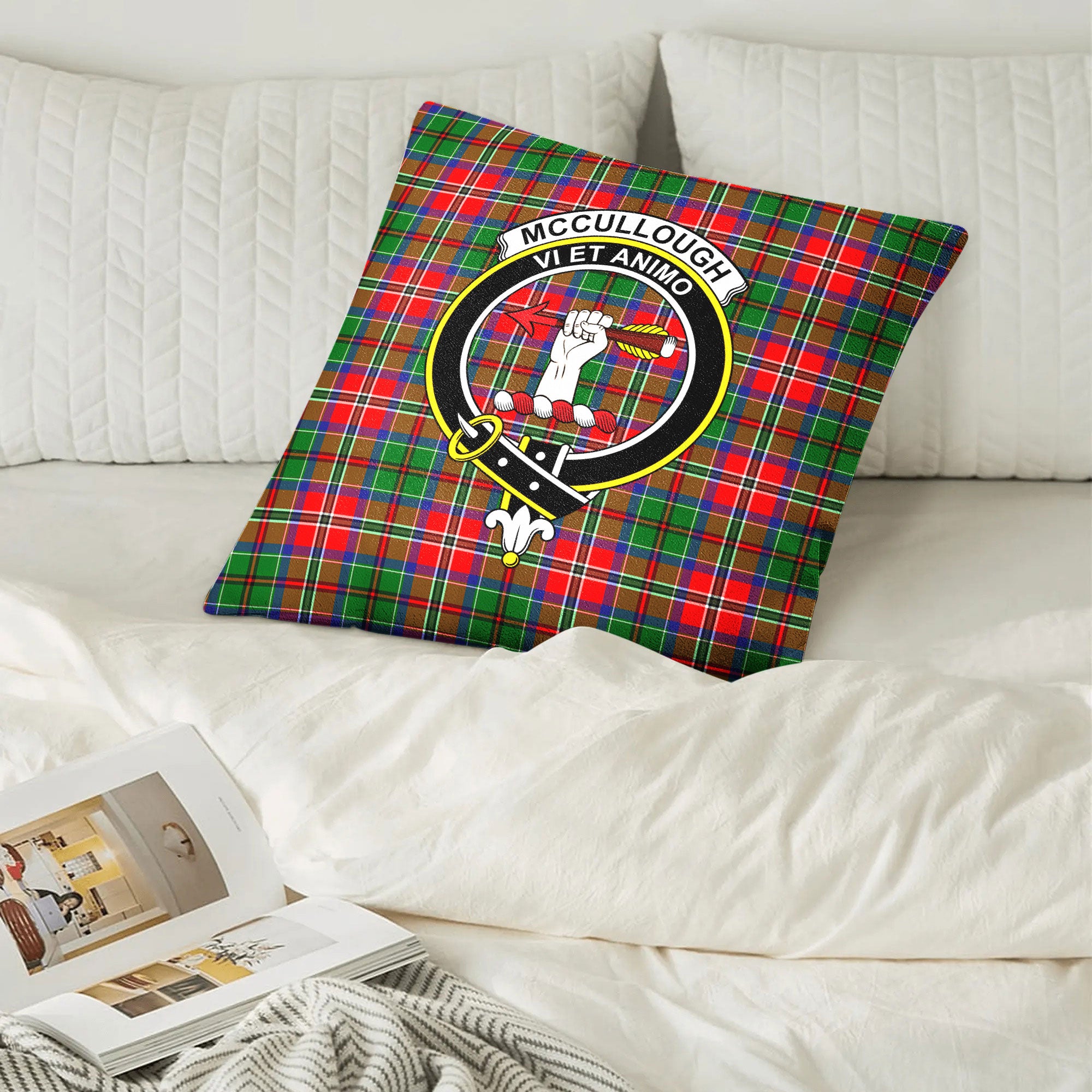 McCullough Tartan Crest Pillow Cover