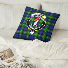 Meldrum Tartan Crest Pillow Cover