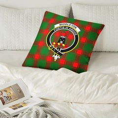 Middleton Modern Tartan Crest Pillow Cover