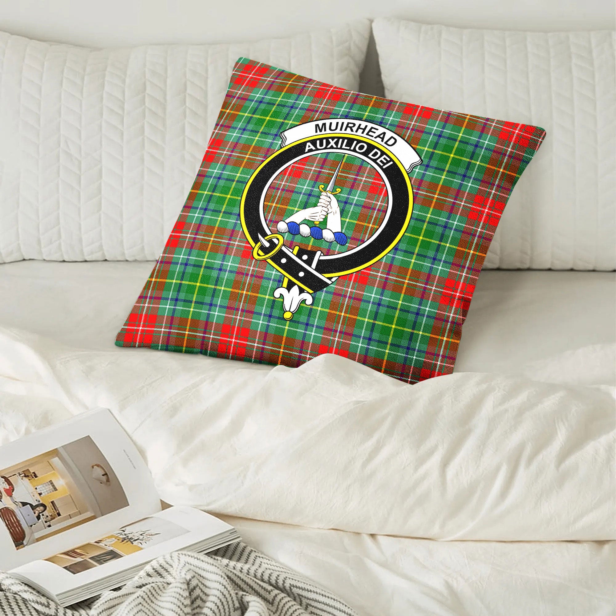 Muirhead Tartan Crest Pillow Cover