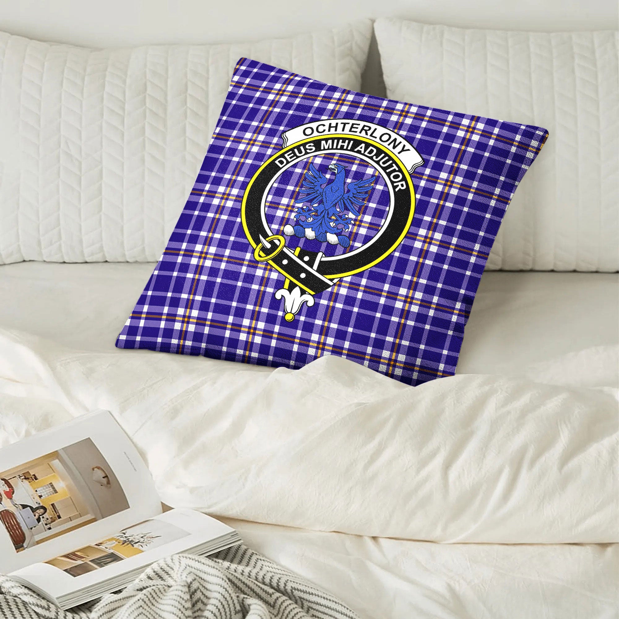 Ochterlony Tartan Crest Pillow Cover