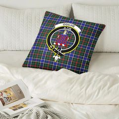 Ogilvie Hunting Modern Tartan Crest Pillow Cover