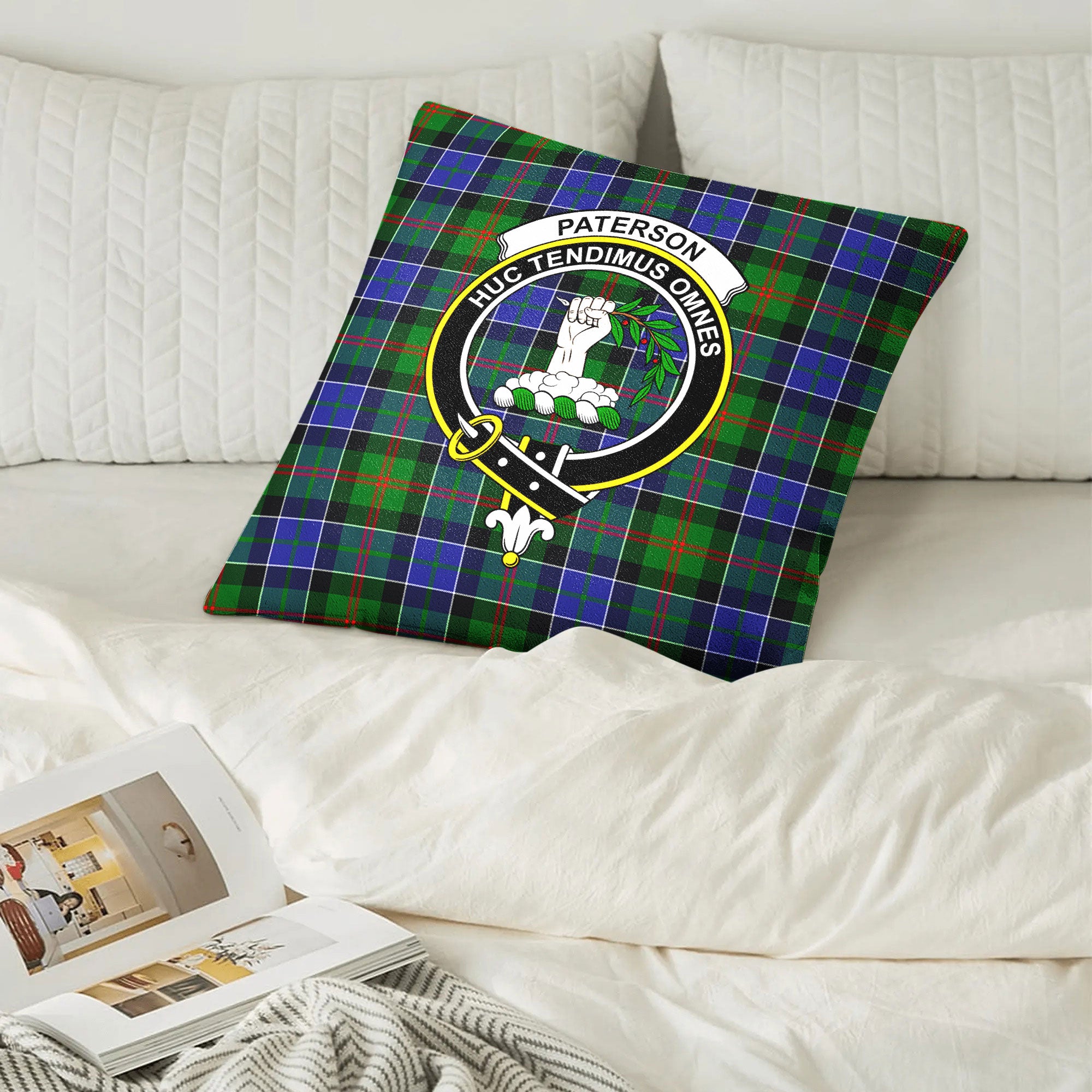 Paterson Tartan Crest Pillow Cover