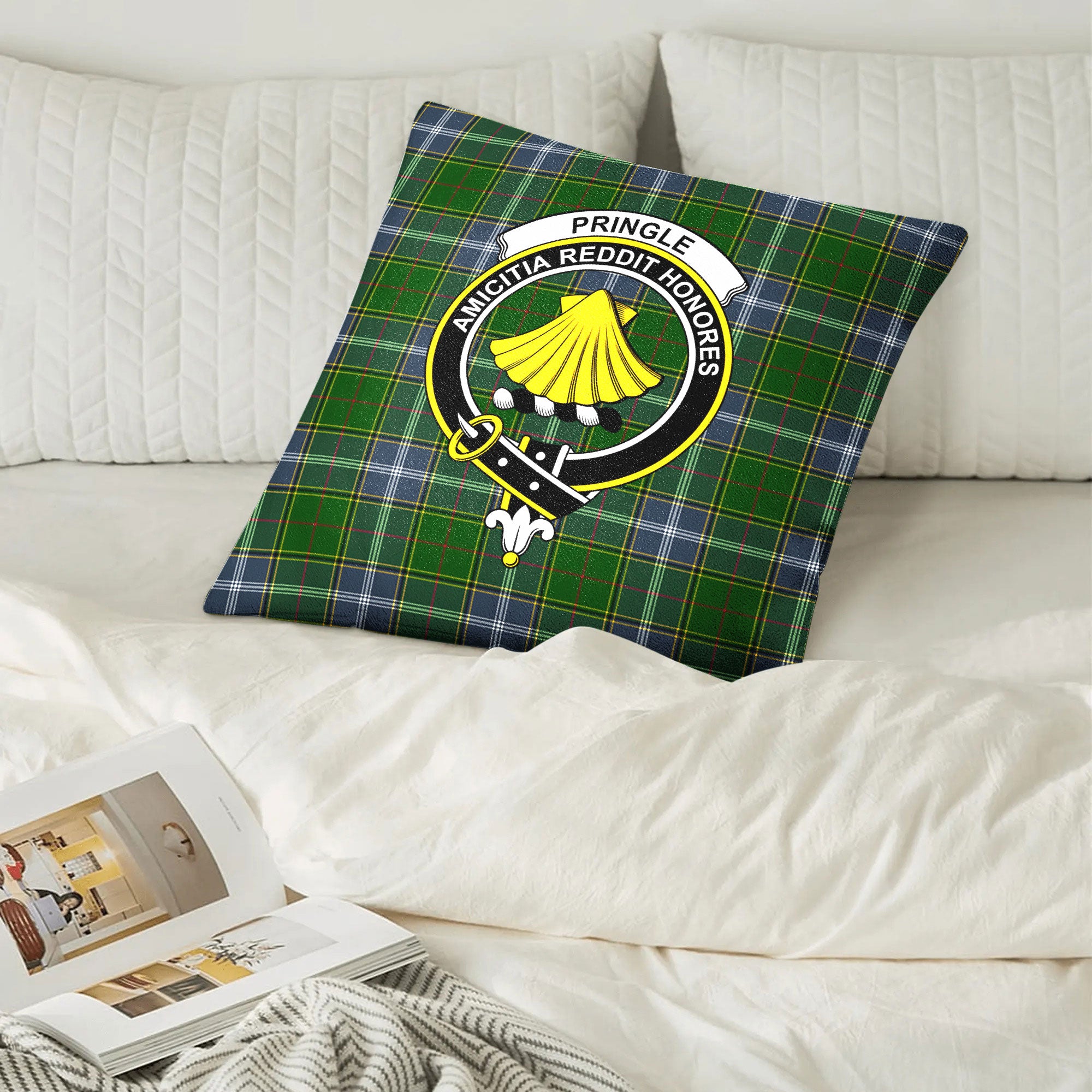 Pringle Tartan Crest Pillow Cover