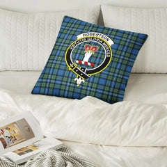 Robertson Hunting Ancient Tartan Crest Pillow Cover