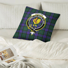 Sinclair Hunting Modern Tartan Crest Pillow Cover