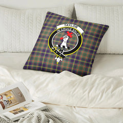 Taylor Weathered Tartan Crest Pillow Cover