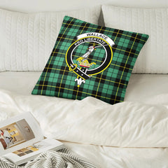 Wallace Hunting Ancient Tartan Crest Pillow Cover