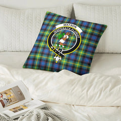 Watson Ancient Tartan Crest Pillow Cover