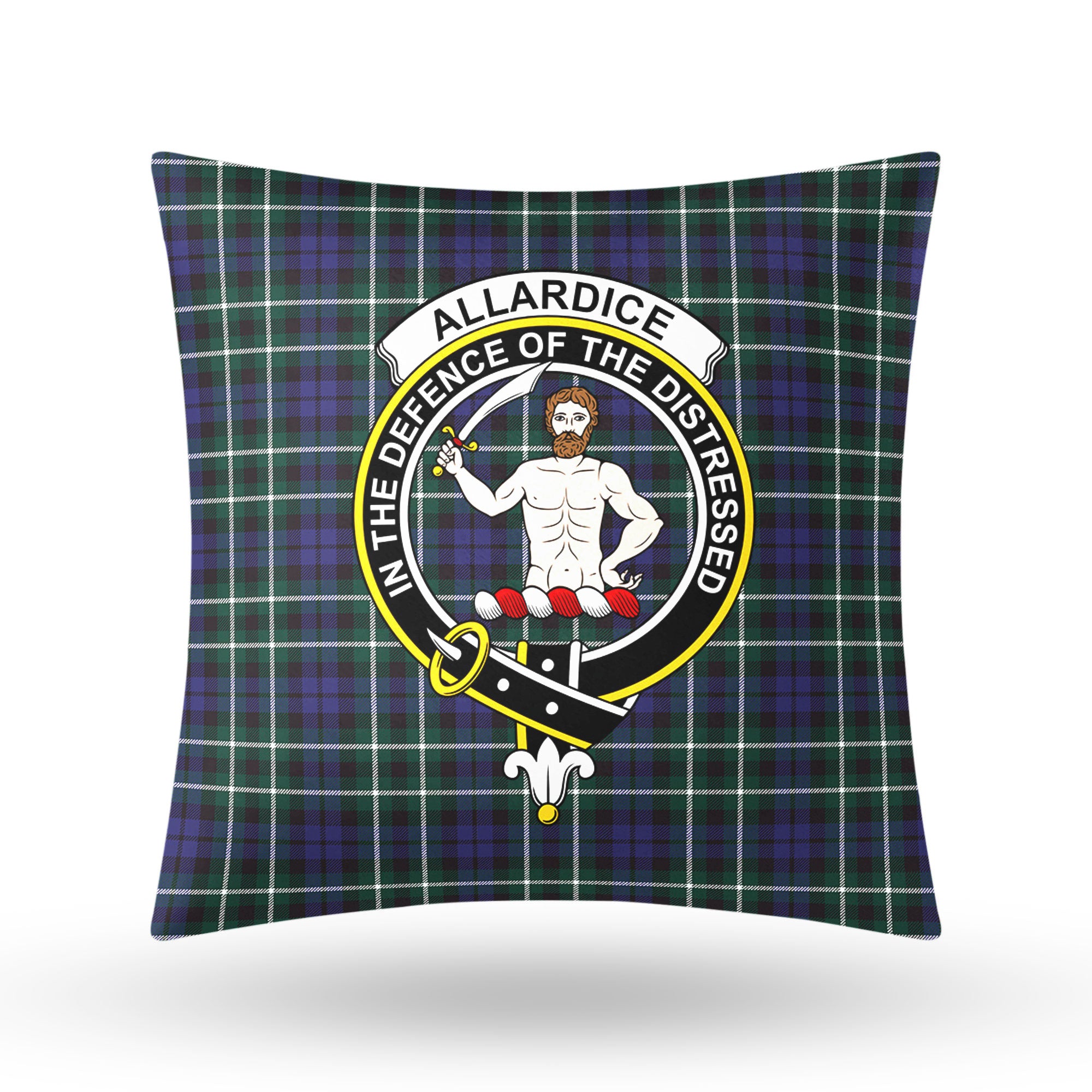 Allardice Tartan Crest Pillow Cover