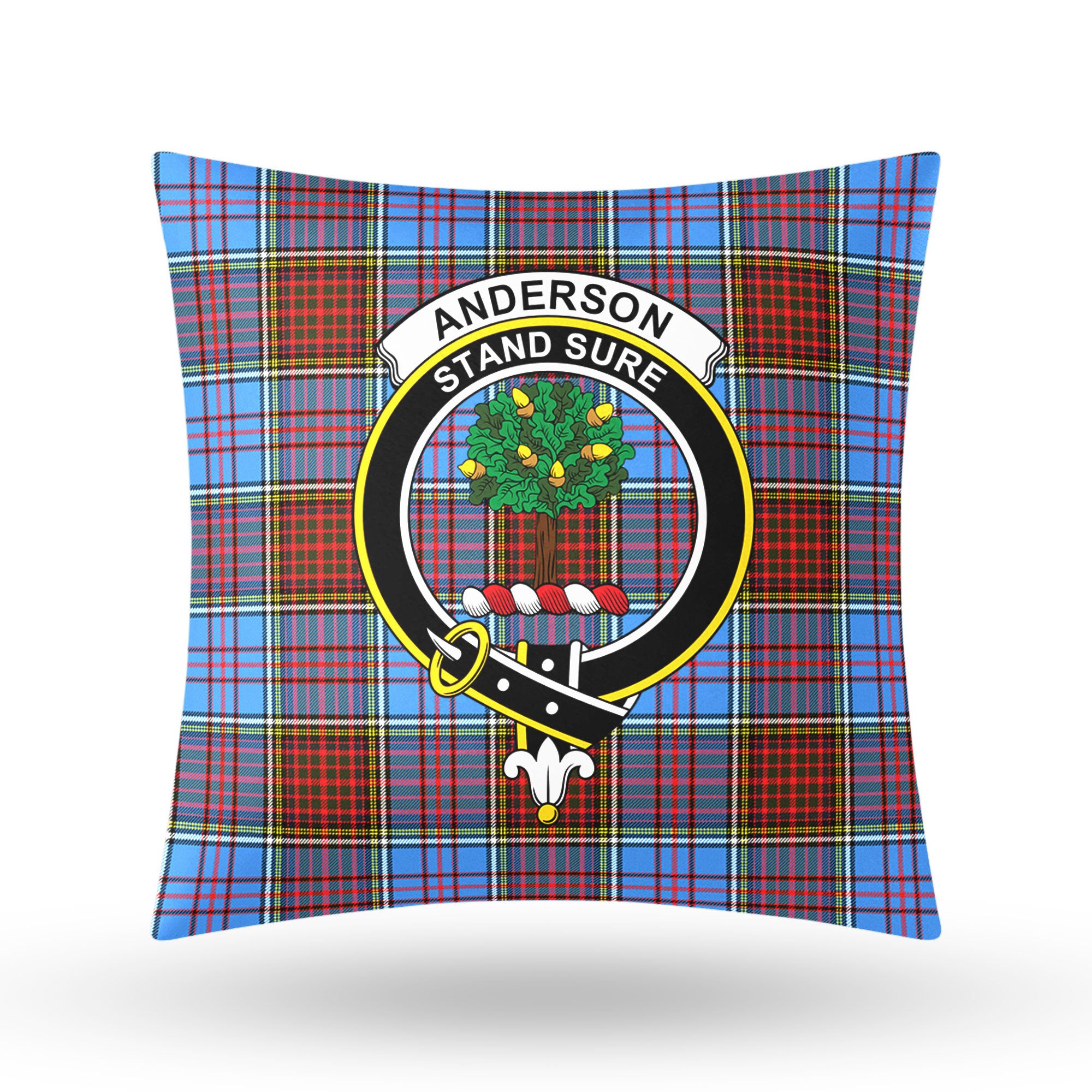 Anderson Modern Tartan Crest Pillow Cover