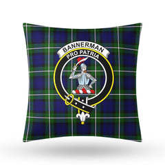 Bannerman Tartan Crest Pillow Cover