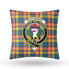 Buchanan Ancient Tartan Crest Pillow Cover