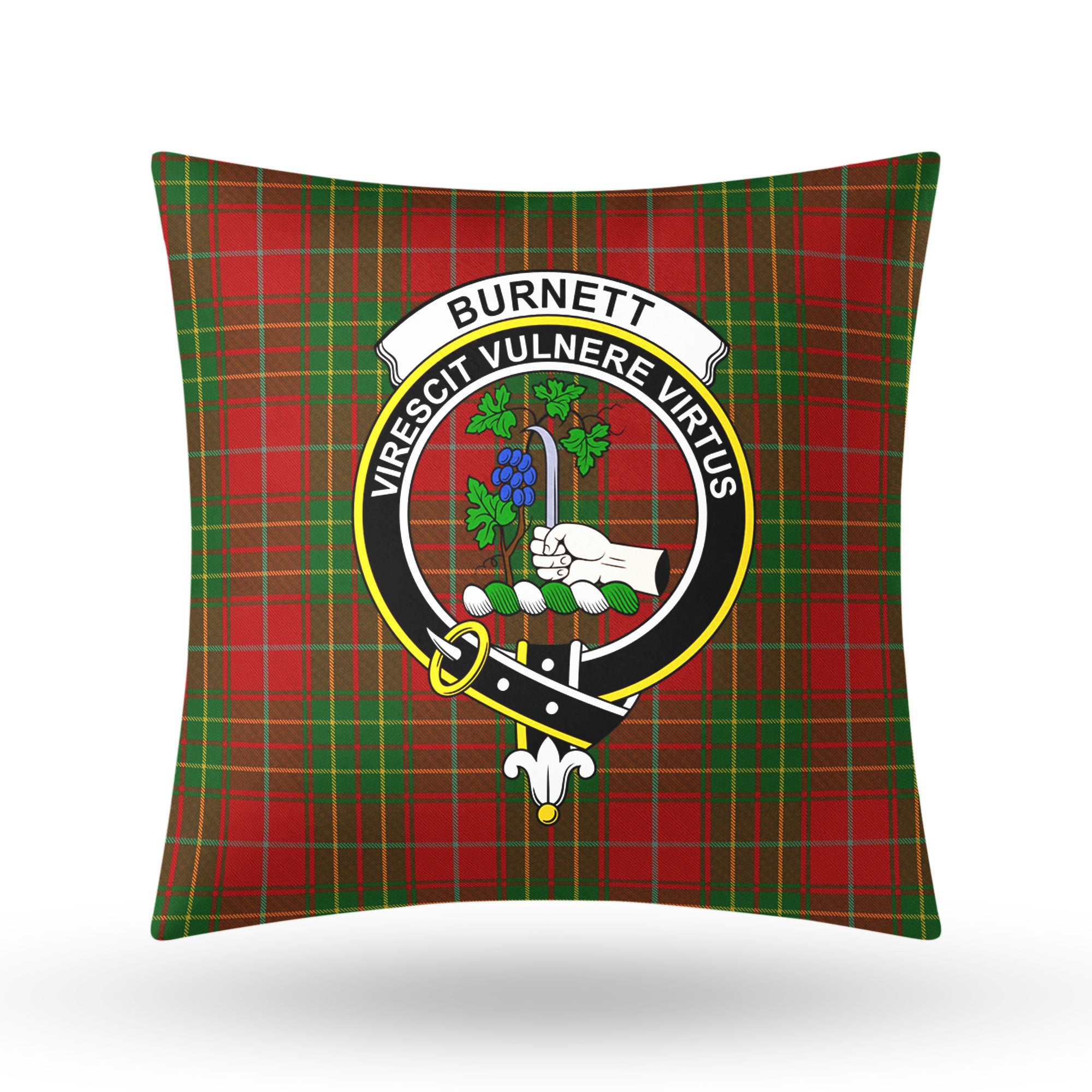 Burnett Tartan Crest Pillow Cover