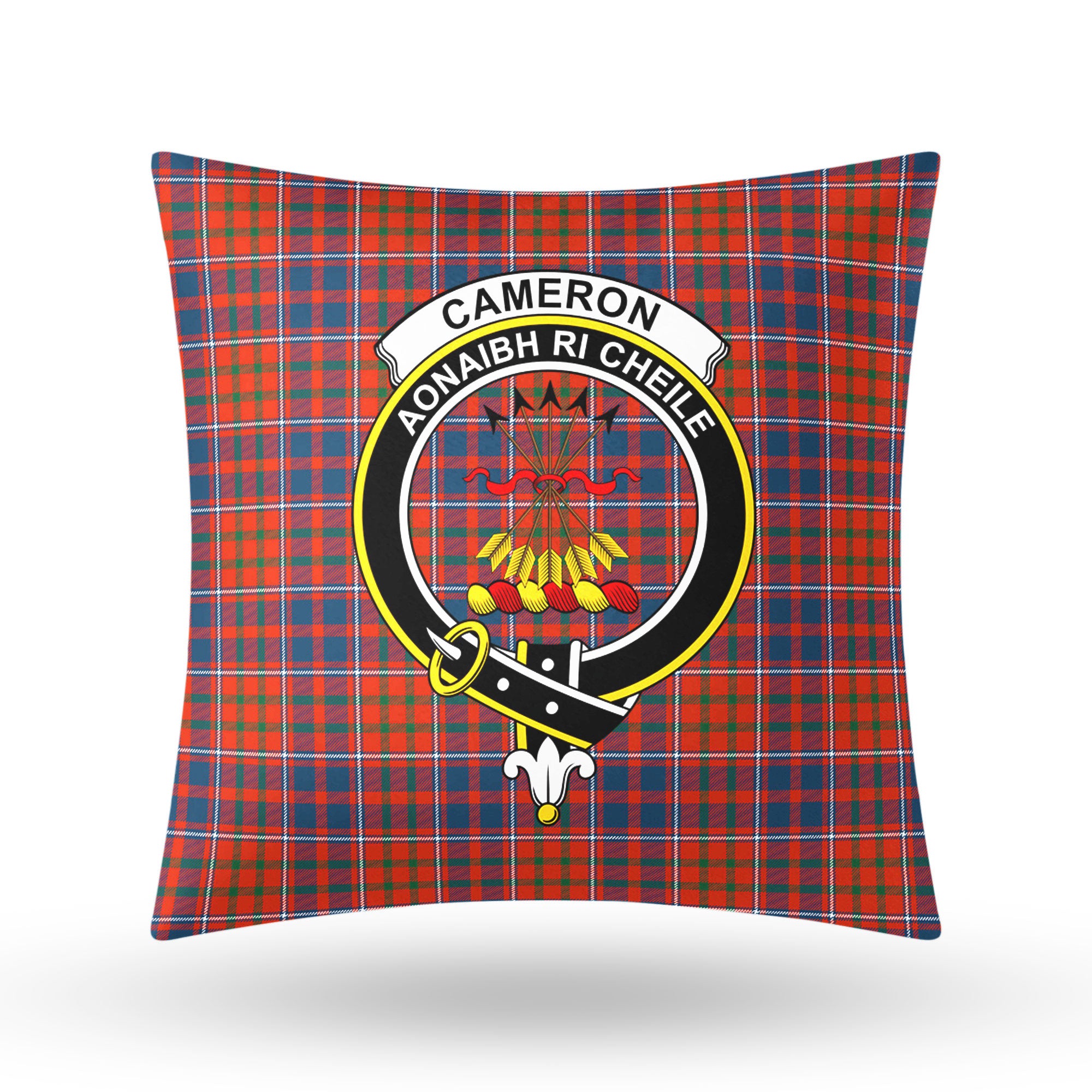 Cameron of Lochiel Ancient Tartan Crest Pillow Cover