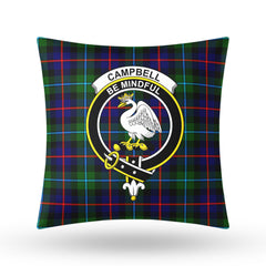 Campbell of Cawdor Modern Tartan Crest Pillow Cover