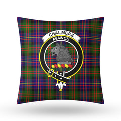 Chalmers Tartan Crest Pillow Cover