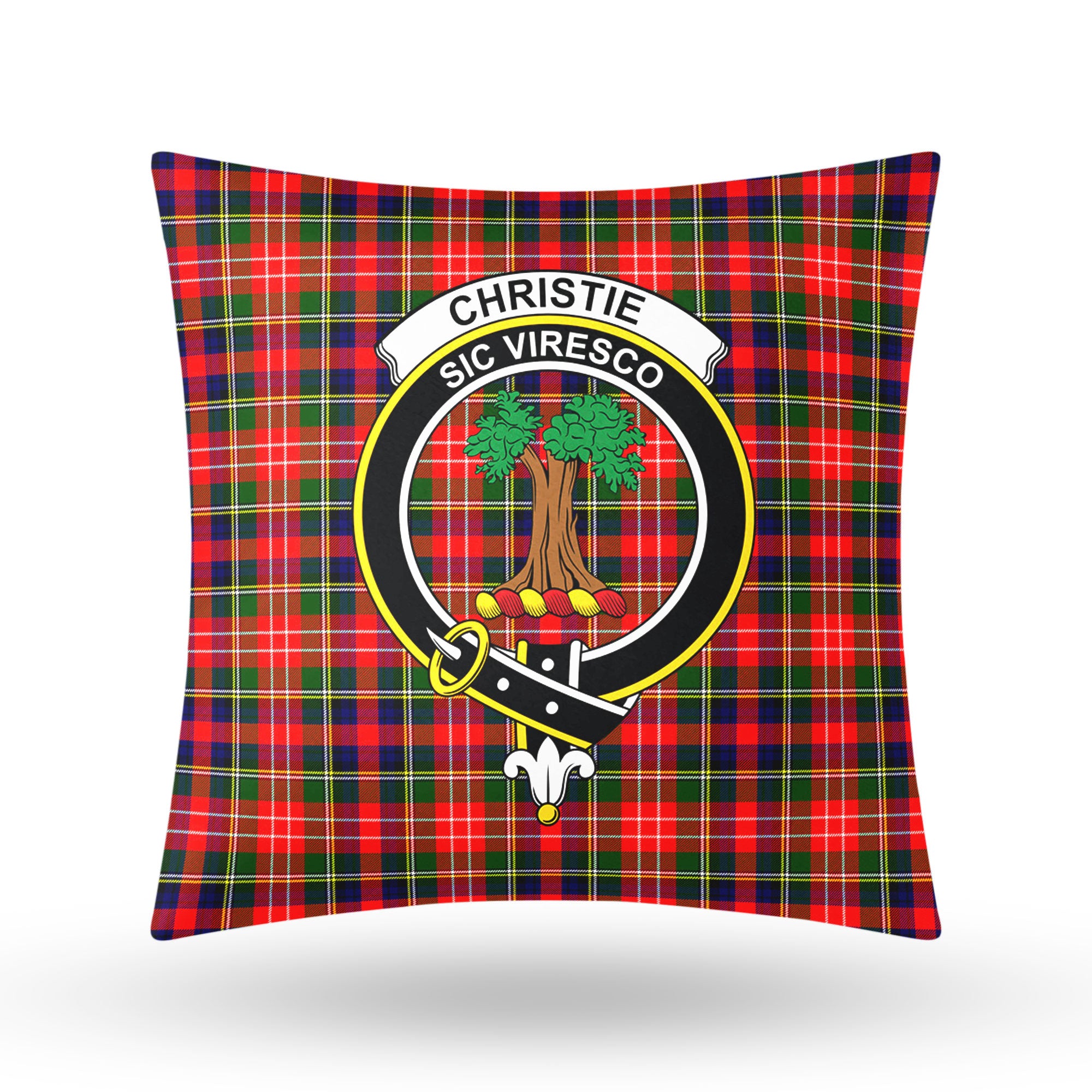 Christie Tartan Crest Pillow Cover