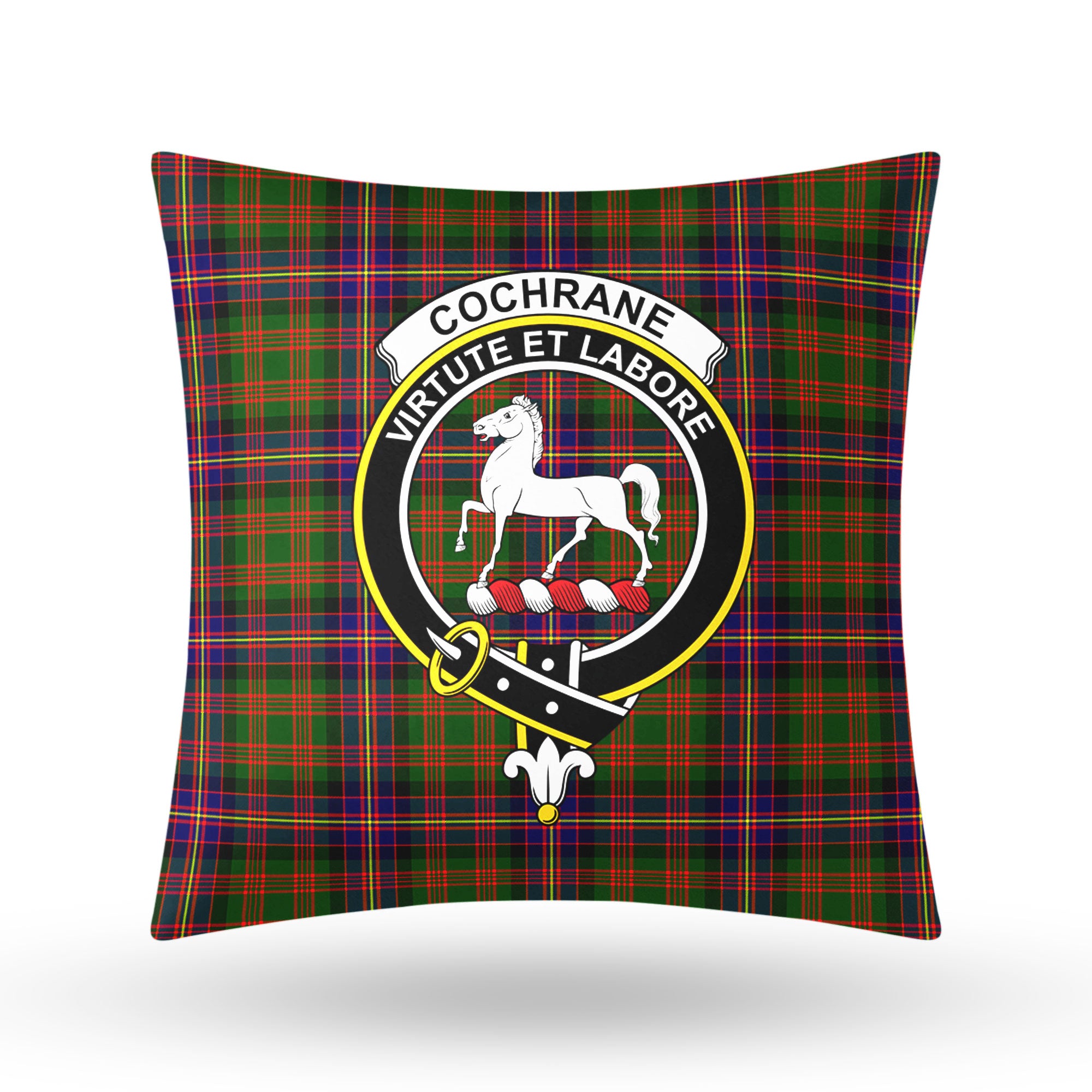 Cochrane Modern Tartan Crest Pillow Cover