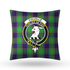 Colville Tartan Crest Pillow Cover