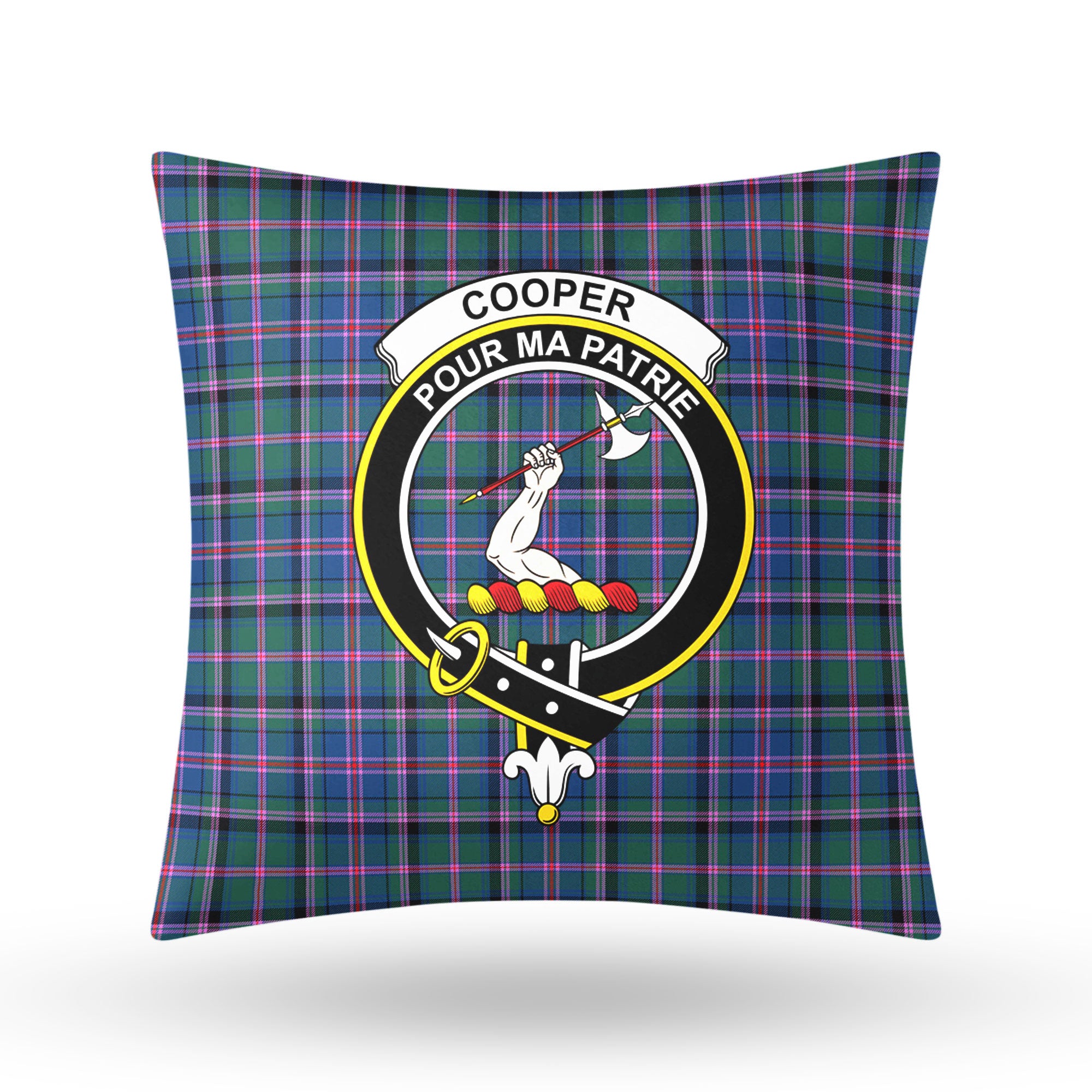 Cooper Ancient Tartan Crest Pillow Cover