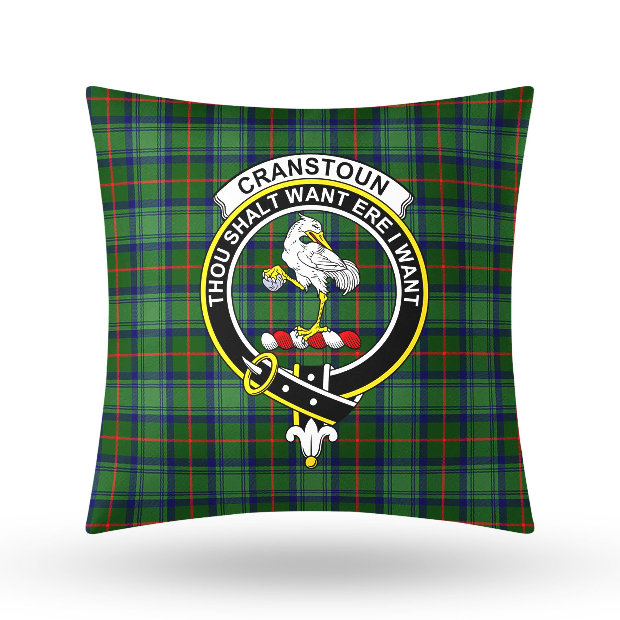 Cranstoun Tartan Crest Pillow Cover