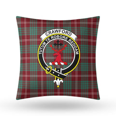 Crawford Modern Tartan Crest Pillow Cover