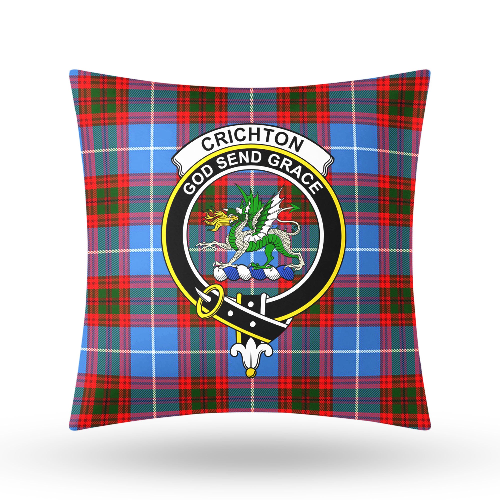 Crichton Tartan Crest Pillow Cover