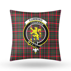 Cumming Hunting Modern Tartan Crest Pillow Cover