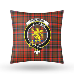 Cumming Hunting Weathered Tartan Crest Pillow Cover