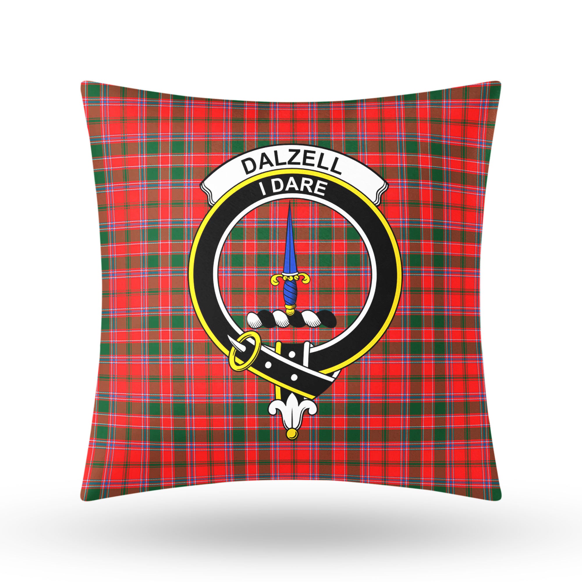 Dalziel Modern Tartan Crest Pillow Cover