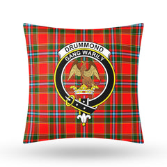 Drummond of Perth Tartan Crest Pillow Cover