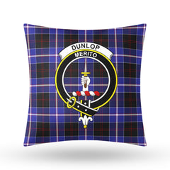 Dunlop Modern Tartan Crest Pillow Cover