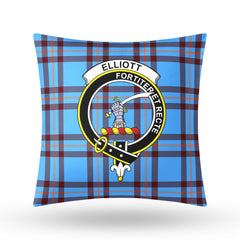 Elliott Ancient Tartan Crest Pillow Cover