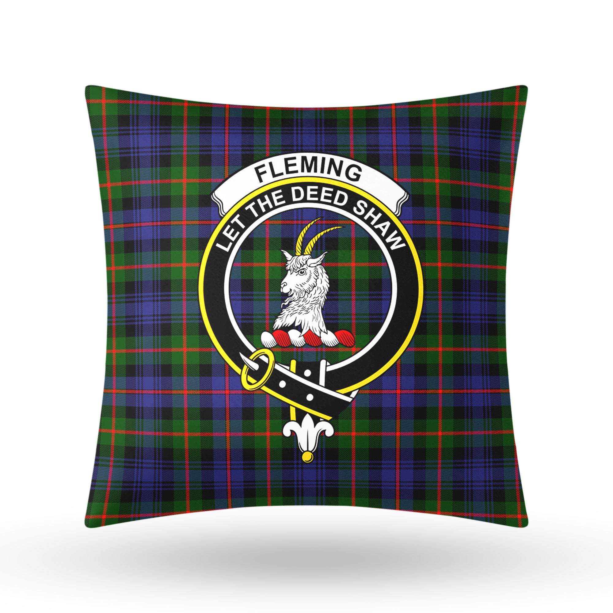 Fleming Tartan Crest Pillow Cover